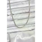 Ayşegül hediyelik Ayşegul hediyelik 316L Çelik Zincir Gümüş Renk 60 cm Yılan Zincir Kadın Kolye