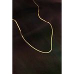 Ayşegül hediyelik Ayşegul hediyelik Çelik Gold Renk 60 cm İnce İtalyan Zincir Kolye