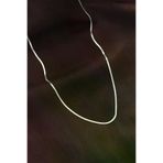 Ayşegül hediyelik Ayşegul hediyelik Çelik Gümüş Renk 60 cm İnce İtalyan Zincir Kolye