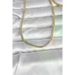 Ayşegül hediyelik Ayşegul hediyelik CM 14K Gold Renk Yılan Zincir Model 60 cm Kadın Kolye