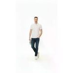 Ayşegül hediyelik Ayşegul hediyelik Erkek Pike Kumaş Düğmeli Yaka Regular Fit Günlük Kısa Kol Tişört T-shirt - Beyaz