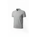 Ayşegül hediyelik Ayşegul hediyelik Erkek Pike Kumaş Düğmeli Yaka Regular Fit Günlük Kısa Kol Tişört T-shirt - Gri