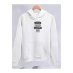 Ayşegül hediyelik Ayşegul hediyelik Kışlık Üç İplik Kapşonlu SweatShirt - Beyaz