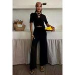 Ayşegül hediyelik Ayşegul hediyelik Triko Bluz Pantolon İkili Takım 10084-025