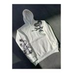 Ayşegül hediyelik Ayşegul hediyelik Uzun Kol Kapşonlu Baskılı SweatShirt - Beyaz