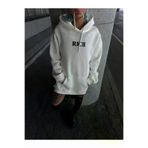 Ayşegül hediyelik Ayşegul hediyelik Uzun Kol Kapşonlu Göğüs Baskılı SweatShirt - Beyaz