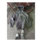 Ayşegül hediyelik Ayşegul hediyelik Uzun Kol Kapşonlu Göğüs Baskılı SweatShirt - Gri