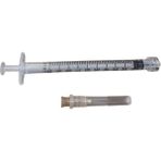 AYSET - 1 ML LÜER LOCK 3P 26G 0.45 X 13 MM KAHVERENGİ İĞNELİ İNSÜLİN ENJEKTÖRÜ - 250 ADET 1 PAKET