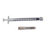 Ayset - 1 ml Lüer Lock 3p 26G 0.45 x 13 mm Kahverengi Iğneli Insülin Enjektörü - 50 Adet