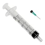 Ayset 2.5 ml 3 Parça Yeşil Kısa İğneli Enjektör 21 Gr x 16 mm - 300 Adet
