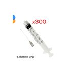 Ayset Dental Luer Lock ( Kilitli) Enjektör 2ml Kısa Uç 0.40x40mm 27G - 300 Adet - 1 Kutu