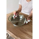 Aysha co Duck Keten Kumaş Tencere Tutacağı | 2’li – Çilek Desen – 8,5×8,5cm