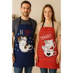 AYSHOME Ays Home Free Cat 2'lİ Mutfak Önlüğü Seti (60 cmx70 cm)