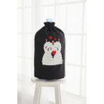 Ayshome Sevimli Kuzu Desen Siyah Damacana Kılıfı