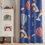 Ayshome Uzay Desen 140x270 cm Çocuk Odası Perdesi
