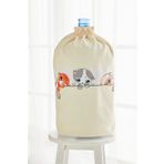 Ayshome Yaramaz Kediler Sarı Büzgülü Damacana Kılıfı