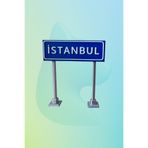 aysluka Minyatür İstanbul Şehir Tabelası - Dekoratif Masaüstü Obje, Maket ve Diorama Aksesuarı