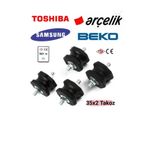 Ayso Isıtma Soğutma Universal Klima Konsol Titreşim Önleyici Takoz Lastiği 35x2 4lü paket