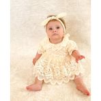 Aysskids Ada Kız Bebek Romper - 6 - 9 Ay - Ekru