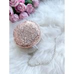 Aysskids Rose Gold Pullu Payetli Kız Çocuk Bebek Zincir Askılı Omuz Çantası - tek ebat - Rose - Gold