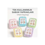 AYSTAR 100 Yaprak Parfümlü Eriyen Mini Kağıt Sabun Öğrenci Çocuk Okul Dezenfektan El Sabunuu