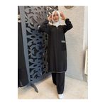 AYSUN AYDEMİR GÜMÜŞ FİLE DETAYLI YAZLIK TESETTÜR EŞOFMAN TAKIM