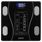 Ayt Asonic BS260 Siyah 260X260 Mm Dijital Bluetooth Baskül Ev Tipi Banyo Tartısı