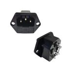 Ayt Bilgisayar C7 Power Şase Soket Erkek Kulaklı Ic-213 Bilgisayar Güç Elektirik Kablosu Soketi