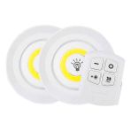 Ayt Cob LED Kabin Ampul Kumandalı 2 Li Tezgah Altı Aydınlatma Pilli Dolap Içi Lamba