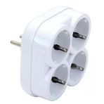 Ayt De-Pa 10004 Topraklı 16 Amper 250 Volt Beyaz 4'Lü Çok Amaçlı Golyat Priz Çoklayıcı Çoğaltıcı