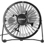 Ayt Everest Efn 482 Siyah Metal Masaüstü Mini USB Fan Bilgisayar Laptop Notebook Yanı Fan