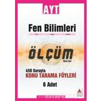 AYT Fen Bilimleri 450 Soruyla Konu Tarama Föyleri Ölçüm Serisi-Delta Kültür Yayınları