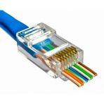 Ayt Fully Yeni Nesil Acik Uclu Soket Rj45 Cat5 Cat6 Internet Kablosu Soketi Ucu 100 Adet Acik Uc Jack