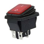 Ayt Ic-104w Geniş Körüklü Işıklı On Off Anahtar Aç Kapa Düğme Buton 27x21x42 Mm