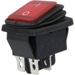 Ayt IC-104W-S Geniş Körüklü Işıklı Anahtar On Off 4 Pin 21X26MM 20 Amper Düğme Aç Kapa