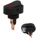Ayt Ic-132a-2 Işıklı 12 Volt Dc 20 Amper On Off Anahtar Aç Kapa Düğme Buton 31 X 43 Mm Asw-20d-2