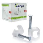 Ayt Kroşe 6 Numara Çelik Çivili 12 Mm Kroşe 100 Lü Paket 4X6 Kablolar İçin Kablo Tutucu