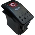 Ayt Lamba Sembollu Lambali Isikli Arac On Off Ac Kapa Anahtar Dugme Oto Icin 12-24 Volt Switch 3 Pinli