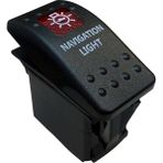 Ayt Navigasyon Sembollu Lambali Isikli Arac On Off Ac Kapa Anahtar Dugme Oto Icin 12-24 Volt Switch 3 Pinli