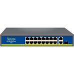 Ayt Novacom NVC-HIF1621GBL-C 16 Port 250W Full Gigabit Poe+ Sfp Switch Uplink Metal Kasa