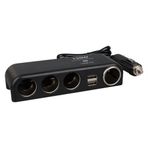 Ayt Olesson 1525 12-24V Çift USB'LI 120W 80cm Kablolu 4 LÜ Araç Oto Tır Çakmak Çoklayıcı Çakmaklık Çoğaltıcı