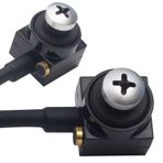 Ayt Pm-19312 3.6Mm 800 Tvl 1-4 Sensör Mikrofonlu Vida Tip Mini Kamera Dvr Kayıt Cihazı İçin Gizz Li Kamera