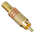 Ayt Pm-26484 Tos Rca Fiş Metal Gold Erkek Konnektör Rca Soket Fişi