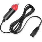 Ayt Powermaster 1.8 Metre Araç Oto Buzdolabı Kablosu 2x0.5mm Çakmaklık Girişli ABS Plastik 12 Volt Enerji Kablosu