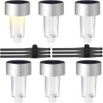 Ayt Powermaster PM-26961 Metal Gövdeli Dc 5V Gün Işığı Solar Güneş Enerjili Balkon Havuz Bahçe Lambası 6'lı Paket - Beyaz