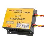 Ayt Powermaster Pm-8202 24V Dc 12V Dc 30 Amper Oto Konvertör 24 Voltu 12 Volta Çevirici Düşürücü Konvertör Tır Otobüs İçin