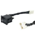 Ayt R13-0 2 Pin Siyah Soketli Yükseltici Anahtarı 6A 250V 19X13mm Soketli Aç Kapa Anahtar Düğme