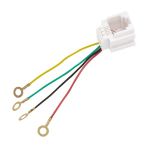 Ayt Rj11 Soket 623K Jack 6P4c Telefon Konnektoru 150 Mm Telefon Kablosu Giris Soketi