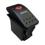 Ayt Silecek Sembollu Lambali Isikli Arac On Off Ac Kapa Anahtar Dugme Oto Icin 12-24 Volt Switch 3 Pinli