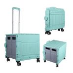 Ayt Sunup SN-26968 Katlanabilir Market Pazar Kamp Tekerlekli Alışveriş Arabası 60 Kg Kapasiteli Çanta